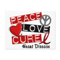 PEACE LOVE CURE HEART DISEASE