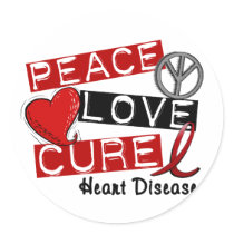 PEACE LOVE CURE HEART DISEASE