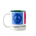 Peace Love Cure Kidney Disease mugs