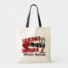 Peace Love Cure Multiple Myeloma Bags