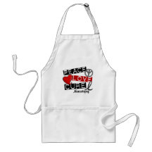 PEACE LOVE CURE NARCOLEPSY APRON