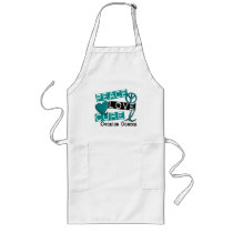 Peace Love Cure Ovarian Cancer Apron