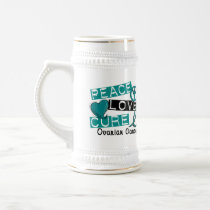 Peace Love Cure Ovarian Cancer Mugs