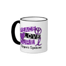 Peace Love Cure Sjogren's Syndrome Coffee Mug