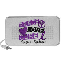 Peace Love Cure Sjogren's Syndrome Ipod Speakers