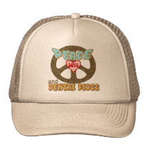 PEACE LOVE DENTAL FLOSS HATS