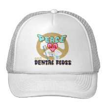 PEACE LOVE DENTAL FLOSS HATS