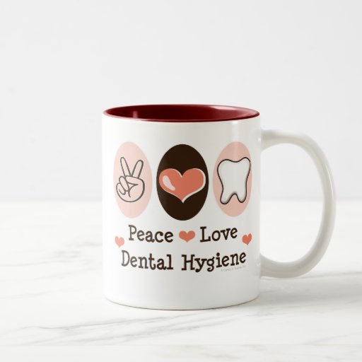 Peace Love Dental Hygiene Mug
