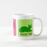 Peace Love Devon Rex Mugs