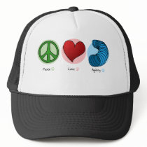 Peace Love & Dog Agility Hat