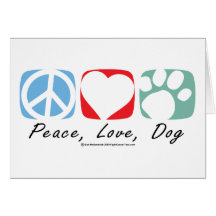 Peace Love Dog Cards
