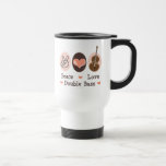 Peace Love Double Bass Travel Mug