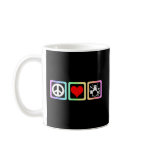 Peace love drums mugs