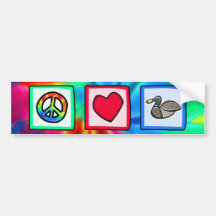 Peace, Love, Ducks Bumper Sticker
