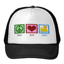 Peace Love Ducks Mesh Hat
