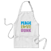 Peace Love Dunk Apron