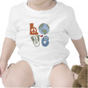 Peace Love Earth Day Baby Bodysuit t-shirts