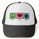 Peace Love Earth Hats