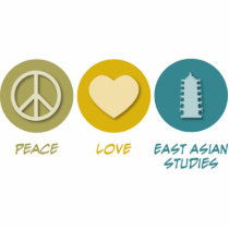 Peace Love East Asian Studies Photo Cut Out