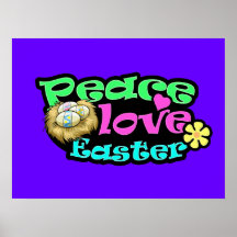 Peace, Love, Easter Poster