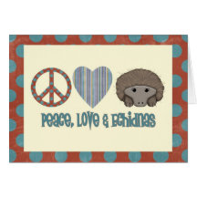 Peace Love Echidnas Greeting Card