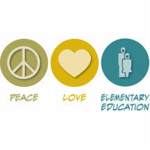 Peace Love Elementary Education Photo Cut Out