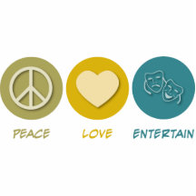 Peace Love Entertain Cut Out