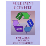 Peace Love Equality flyers