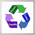 Peace Love Equality posters