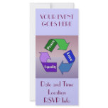 Peace Love Equality rack cards