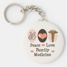 Peace Love Family Medicine Key Chain