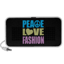 Peace Love Fashion iPhone Speaker