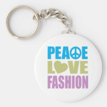 Peace Love Fashion Keychain