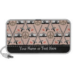 Peace Love Fence Doodle Speakers Personalised