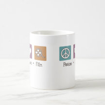 Peace Love Film Coffee Mugs