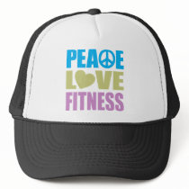 Peace Love Fitness Trucker Hat