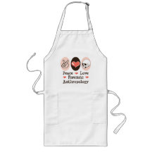 Peace Love Forensic Anthropology Apron