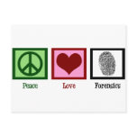 Peace Love Forensics postcards