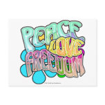 Peace Love Freedom postcards