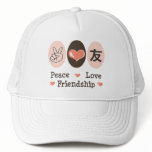 Peace Love Friendship Hat