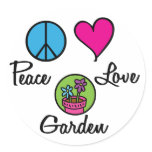 Peace Love Garden stickers