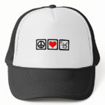 peace love gardening hats