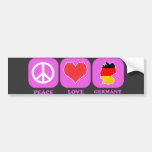 Peace Love Germany Bumper Stickers