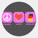 Peace Love Germany Stickers