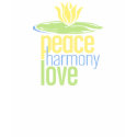 Peace Love Girls Ringer T-shirt