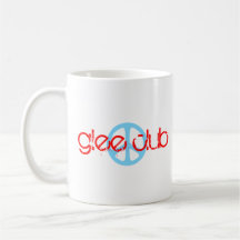 Peace Love Glee Club [ Retro White Cafe Mug ]