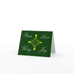 Peace Love Glory Joy Notecard