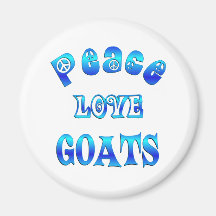 PEACE LOVE GOATS MAGNETS
