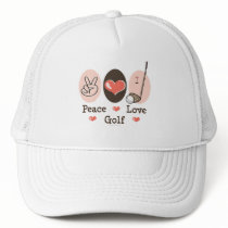 Peace Love Golf Hat