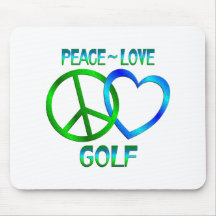 Peace Love GOLF Mousepad
